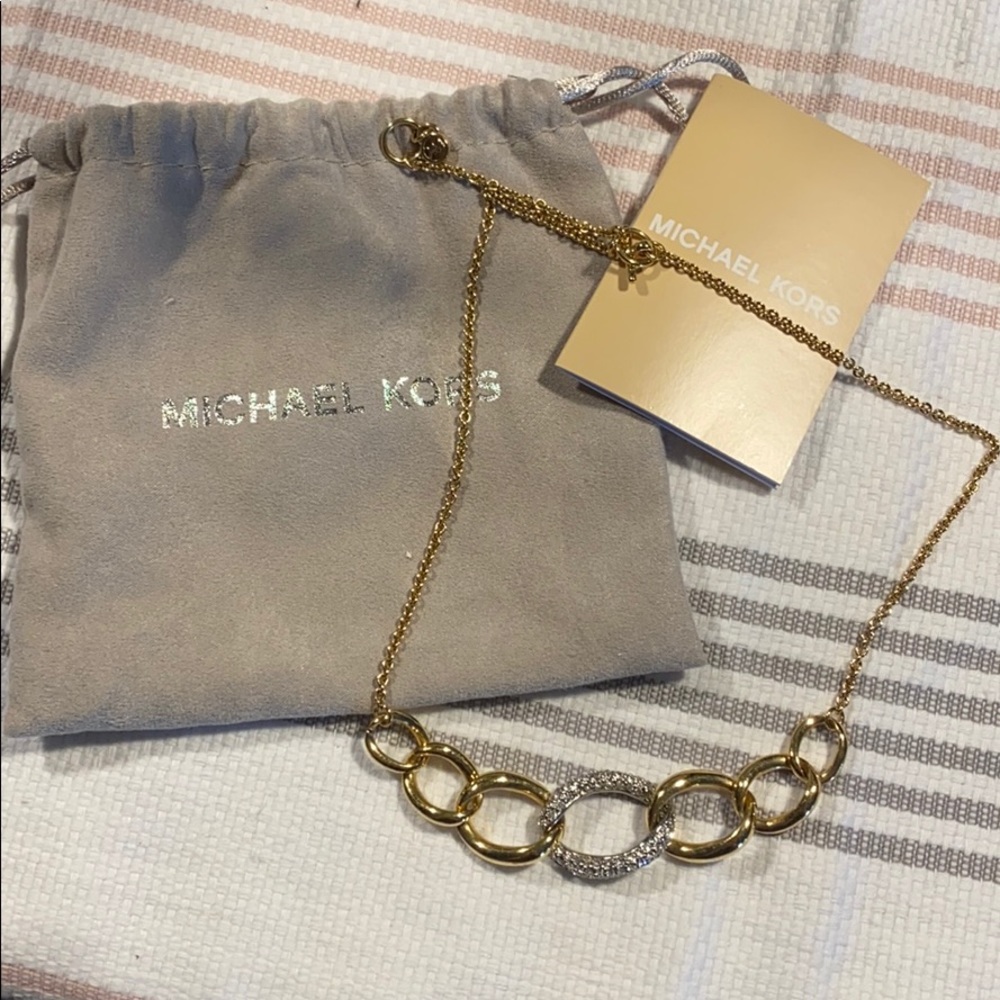 Michael kors gold chain necklace
